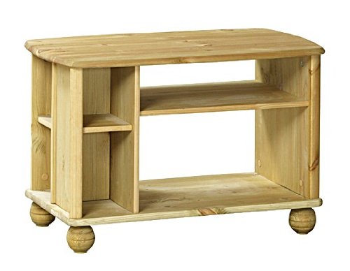 Fernsehtisch TV-Tisch TV-Möbel Lowboard Kiefer massiv, Farbe:Gebeizt/Geölt