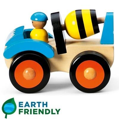 41FZqRLrwFL Mini Chunky Wooden Cement Truck by FAO Schwarz
