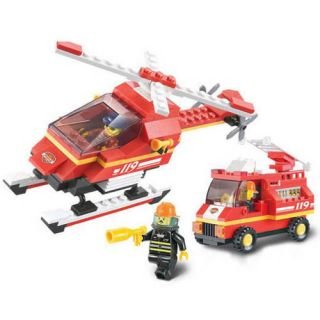 Hohong - Children Intellect training / Smart Thinking Training Plastic Blocks - Airport Firehouse