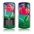 Rose Design VERTICAL CAMERA Original Pearl 8110/ Pearl 8100 Cell Phone Protective Skin Decal Sticker