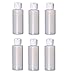 2oz Travel Size Plastic Empty Bottles/Containers With Flip Cap - Set of 6 - 2 Ounce