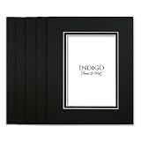 SET of 10 - GREATPACK 11x14 Black Double Mats- fit 8x10 photo art