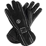 Bogner Crystals Leather Apres Ski Gloves (Women's)