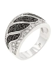 Black & White Swirl Ring