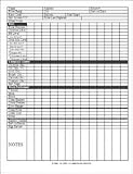 Swimming Pool Route Sheet 2 Sided 100 Count Reinforced Binder