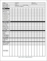 Swimming Pool Route Sheet 2 Sided 100 Count Reinforced Binder