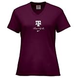 Nike Texas A&M Aggies Maroon Ladies Classic Logo T-shirt