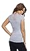 Women's Scoop Neck Floral Lace Short Sleeve Casual Slim Fit Fashion Shirt Top