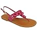 PATENT CHAIN T-STRAP SANDAL