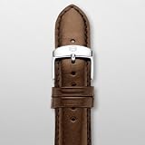 MICHELE 20mm Espresso Patent Leather Strap