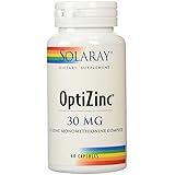 Solaray Optizinc Supplement, 30 mg, 60 Count