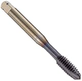 Dormer E057 Powdered Metal Spiral Point Threading Tap, For Mild Steel, TiAlN Coated, Round Shank With Square End, Plug Chamfer, 3/4