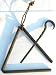 Forged Metal Triangle Chuckwagon Dinner Bell