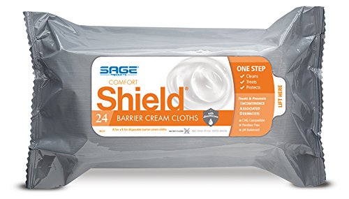 Comfort® Shield Incontinence Barrier Cream Cloths - (18 Packs, 432 Cloths)