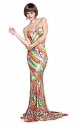 Chiffon/Taffeta/Tulle Beaded Applique Crystal Lace Crystals Sequined Mermaid Evening Dress 