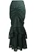 Gothic Long Fishtail Black Skirt 12/L - Victorian Skirt