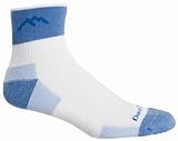  : Darn Tough Coolmax 1/4 Sock Cushion,Light Blue,Large