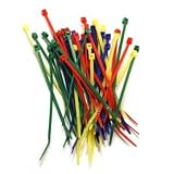 NEW 4 Multicolored Cable Ties 52P - F8E624-C
