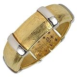 Torrini Morphos - 18K Yellow and White Gold Cuff Bracelet