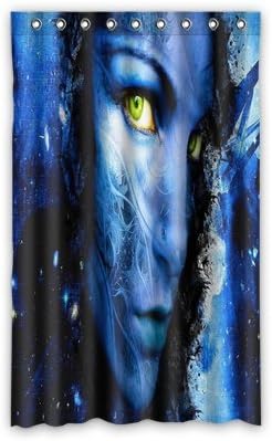 Daniellestore Custom Vector Blue Window Curtain Drapery/Panels/Treatment Polyester Size 52w x 84h inches(One Piece)
