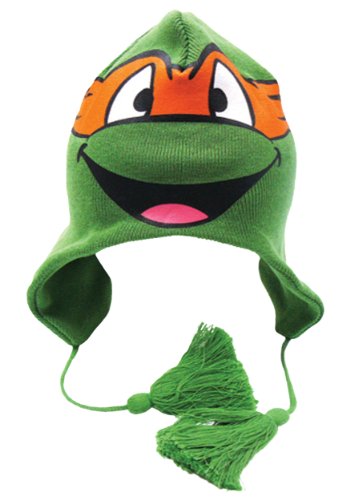  Teenage Mutant Ninja Turtles TMNT Michelangelo Face Laplander Hat