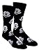 Disney Mickey Mouse Casual Crew Socks 2 Pair Black/Grey, One Size