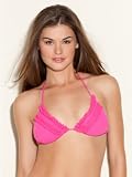 GUESS After Party Triangle Bra Bikini Top, PINK (MEDIUM)