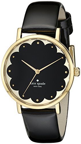 kate spade new york Women's 1YRU0227 Scallop Black Metro Watch
