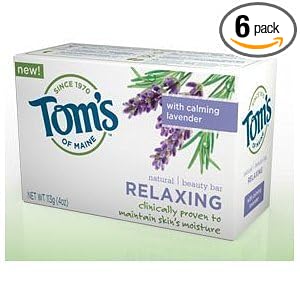 Tom\’s of Maine Moisturizing Bar Relaxing, 4-Ounces Bars (Pack of 6)