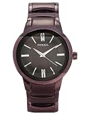 Fossil Men's FS4319 Dress Dark Burgendy Dail Stainless Steel Watch