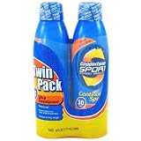 Coppertone Continuous Spray Twin-Pack Sport SPF #30 6 oz.