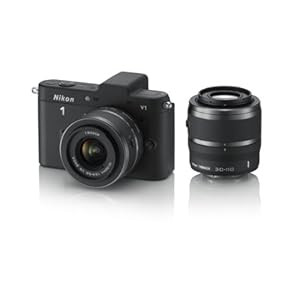 Nikon 1 V1 10.1 MP HD Digital Camera System with 10-30mm VR and 30-110mm VR 1 NIKKOR Lenses (Black)