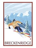 Breckenridge, Colorado, Downhill Skier Premium Poster Print, 24x32