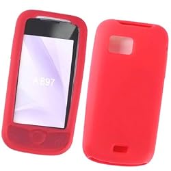 Samsung Mythic A897 AT&T Soft Protector Cover Silicone Skin Case Red