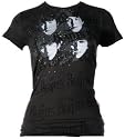 Beatles 'Elegant Spray' coal black Juniors t-shirt