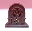 Dollhouse Miniature Artisan Handcarved Mahogany Radio