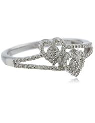 Sterling Silver White Diamond Fashion Ring (0.25 cttw, H-I Color, I2-I3 Clarity)