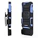 iPhone 5C Case, i-Blason Apple iPhone 5C Prime Series Dual Layer Holster Case with Kick Stand and Locking Belt Swivel Clip for iPHone 5C (Blue)