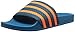 adidas Men's Adilette, Surf Petrol/Solar Orange/Surf Petrol, 12
