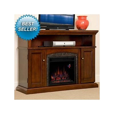 Info Chimneyfree Lynwood Electric Fireplace Entertainment Center In Vintage Cherry 18mm4105 C233 Malcolmpagelee