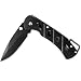 Stealth Black Blade Stainless Folder W / Lock And Clip