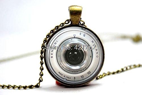 Pretty Lee 2015 Fashion Vintage Camera Lens Necklace Camera Pendant Necklace Glass Photo Cabochon Necklace Christmas gift