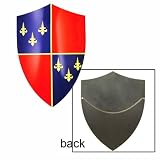 Red & Blue Medieval Shield-French Design