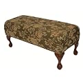 Floral Duchess Bench Ball & Claw Legs - Sage