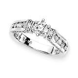 14K White Gold 3/4 ct. Diamond Engagement Ring