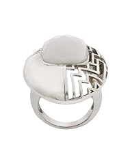Sterling Silver White Coral Contemporary Ring