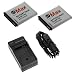 GTMax 2x Replacement BP-70A Battery + Travel Charger with Car Adapter for Samsung MV800 PL170 ST700 ST90 ST95 PL120 AQ100
