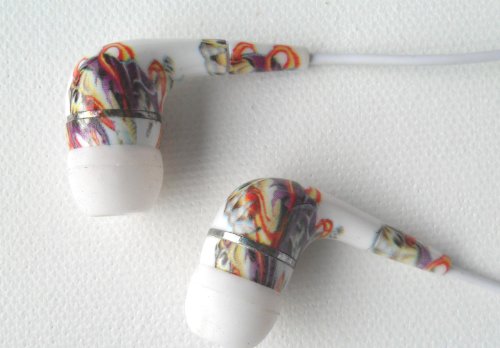 Ed Hardy Tattoo Earbuds for iPod iPhone Grim Skull Design