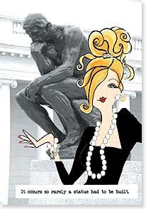 Working Girls - A STATUE - Friendship Card