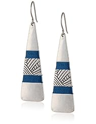 The SAK Thread Paddle Cobalt Drop Earrings